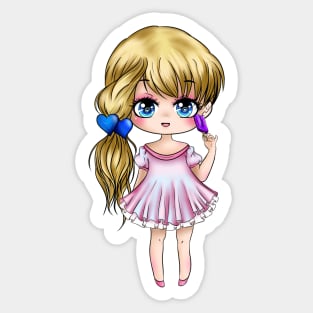 chibi ice cream Sticker